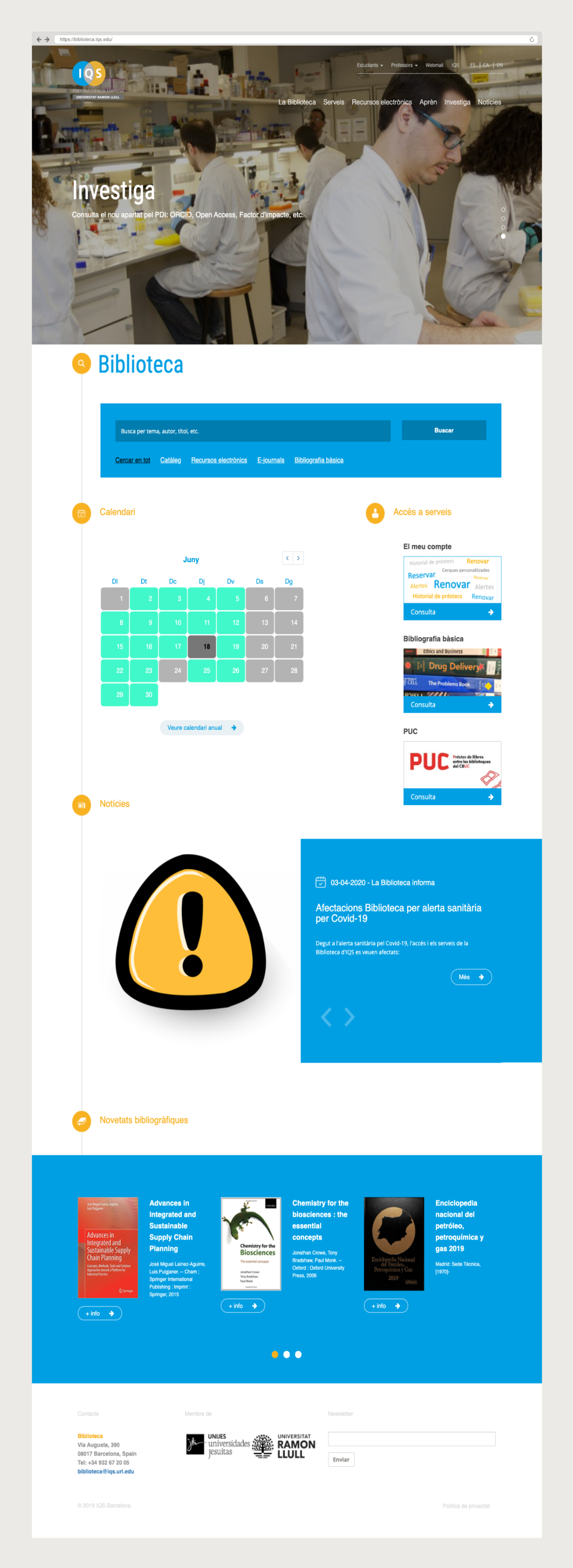 Biblioteca IQS Universitat Ramón Llull