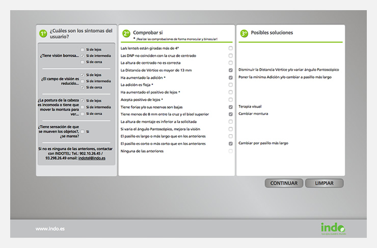 Disseny i programació web check-list Indo