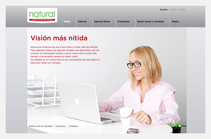 Disseny i programació web Natural Indo