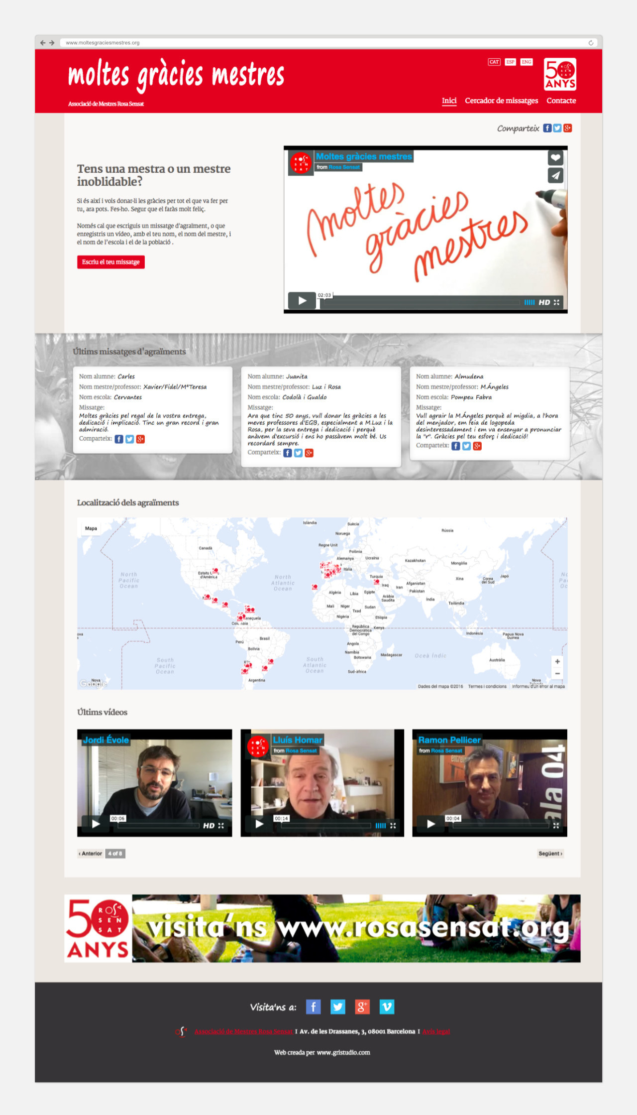Disseny i programació web de Rosa Sensat