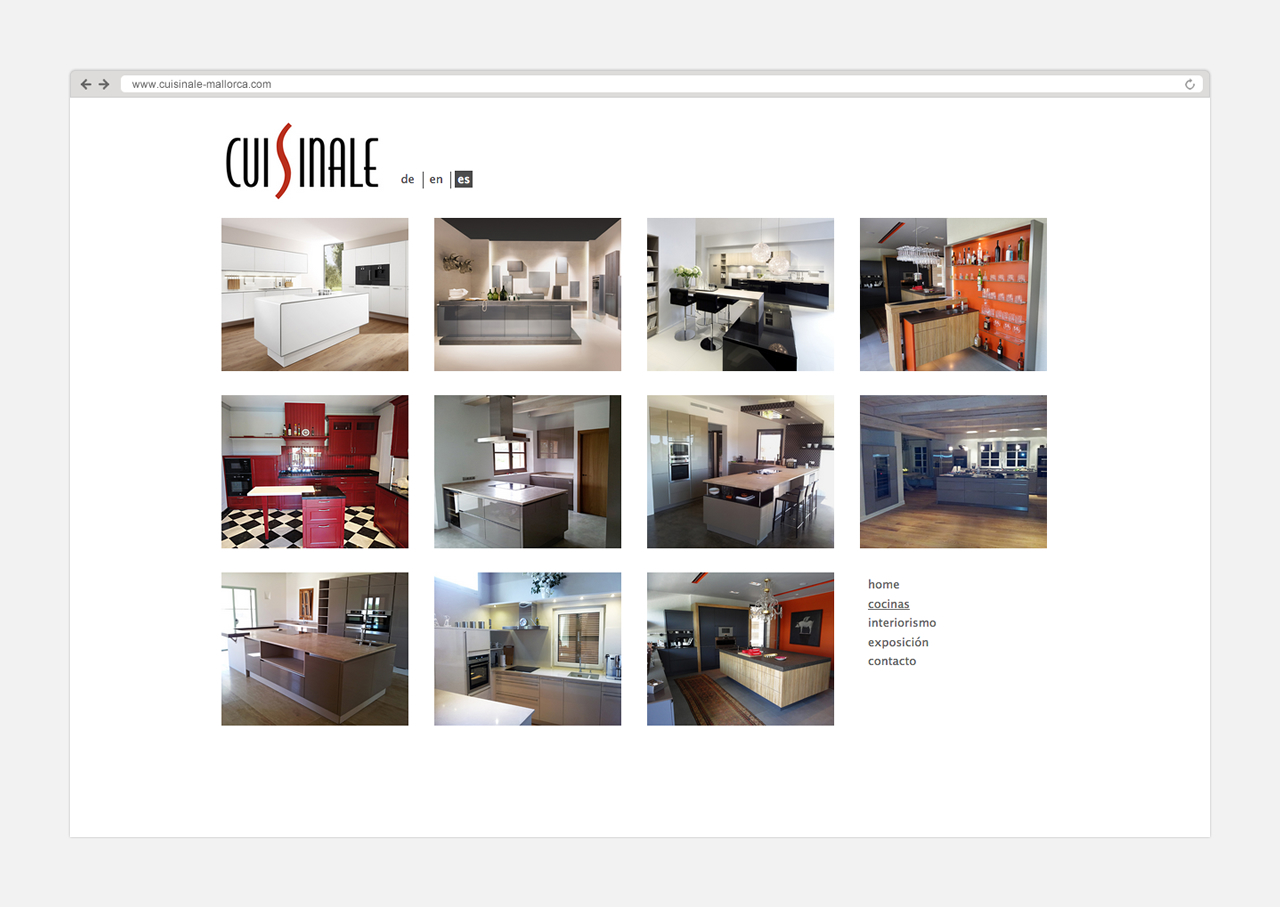 Diseño y programación web Cuisinale Mallorca