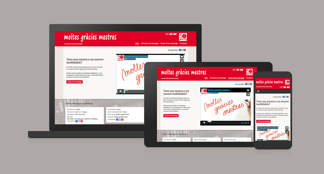 Diseño y programación web de Rosa Sensat