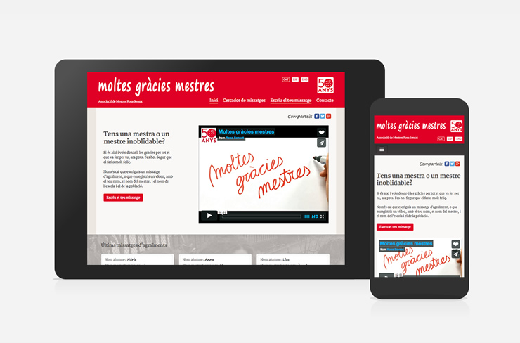 Diseño y programación web de Rosa Sensat